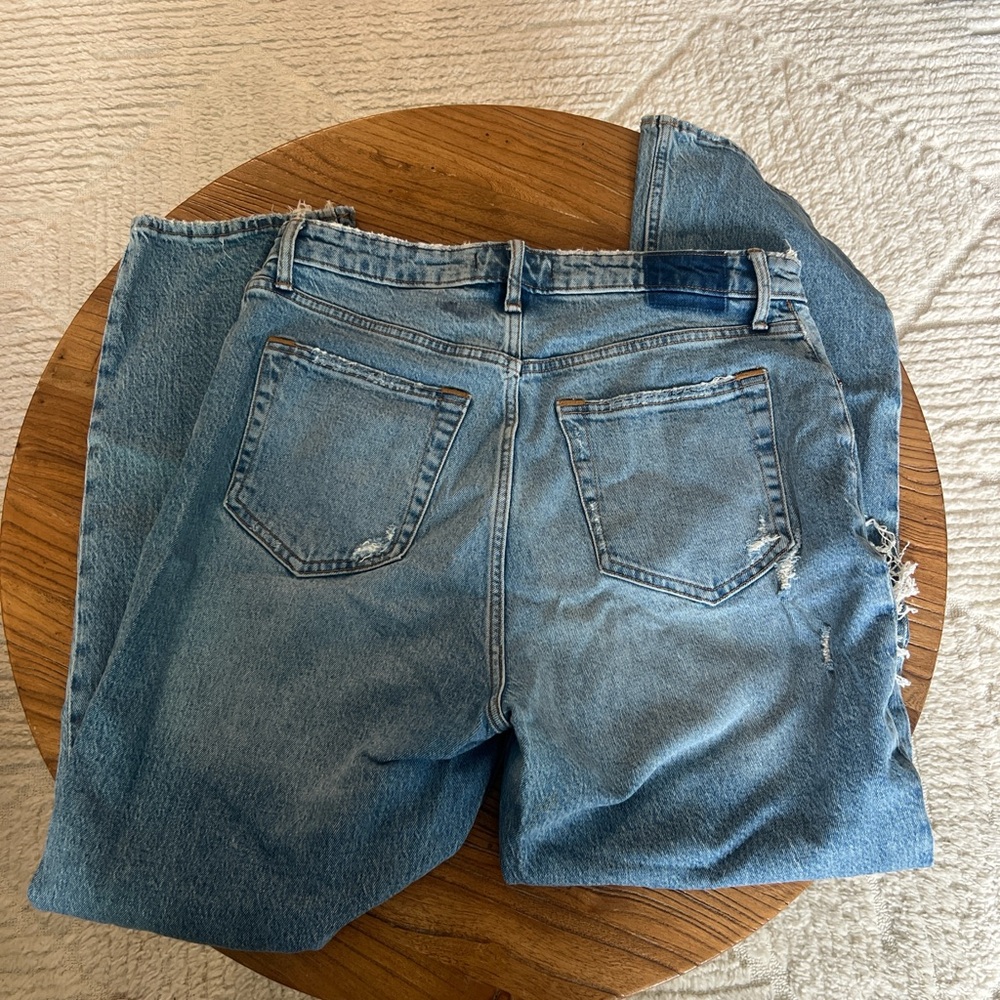 Abercrombie & Fitch curve love Light Blue ripped Boyfriend Jeans - Picture 2 of 4